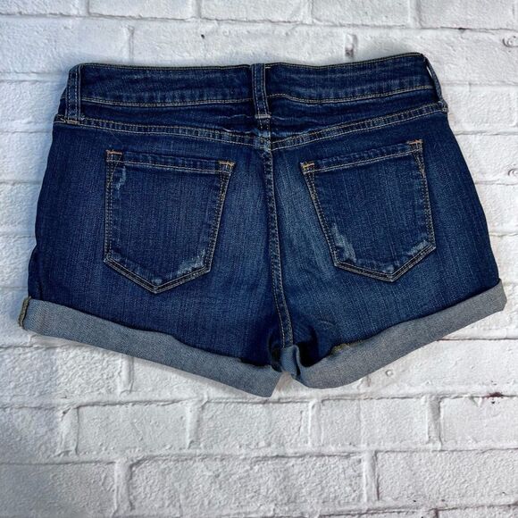 Forever 21 Denim Jean Shorts Size 27 Rolled Cuff Casual - Picture 4 of 6